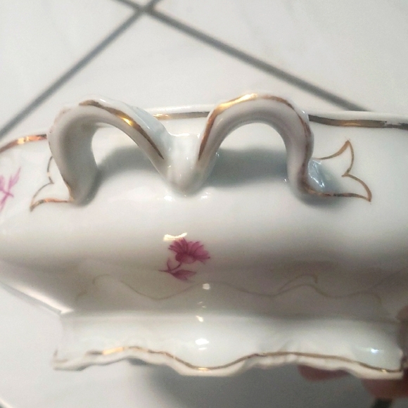 Vintage unique classic Hutschenreuther "Bavarian" soup/fruit bowl, handpainted, - Picture 7 of 12